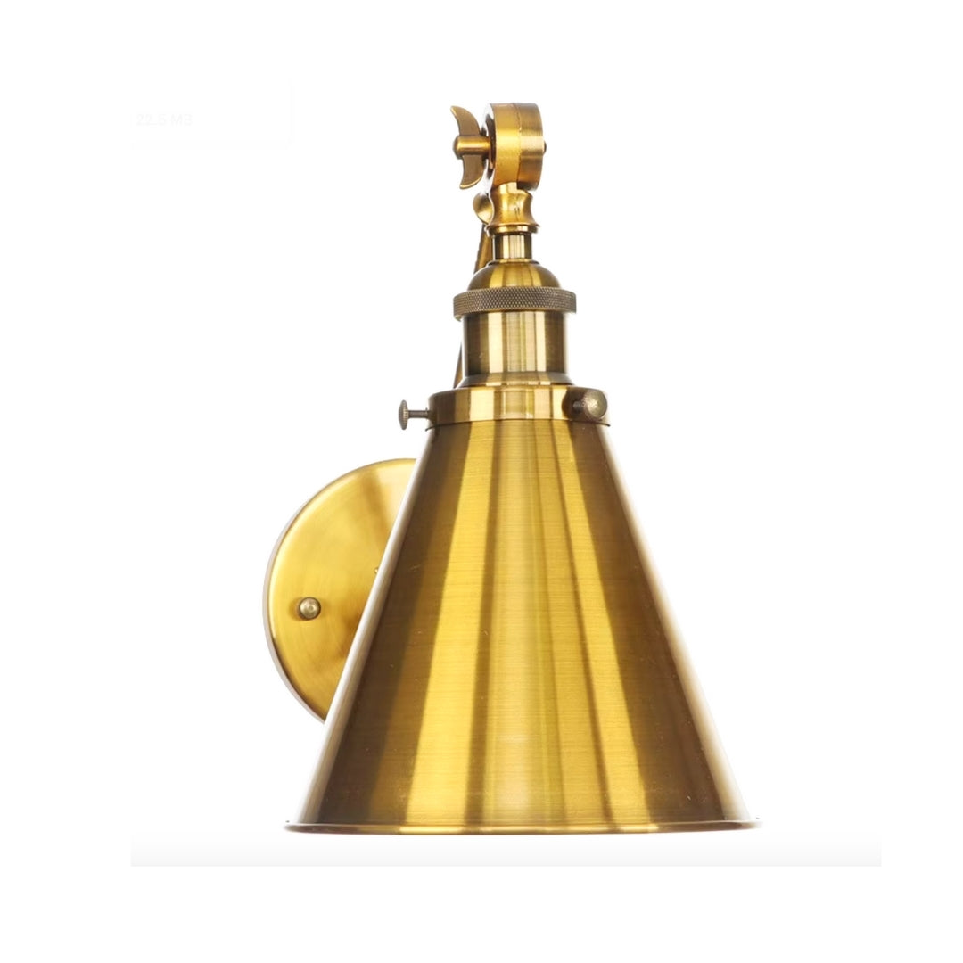 adjustable swing arm wall sconce for bathroom, perfect for vanity lighting or task use