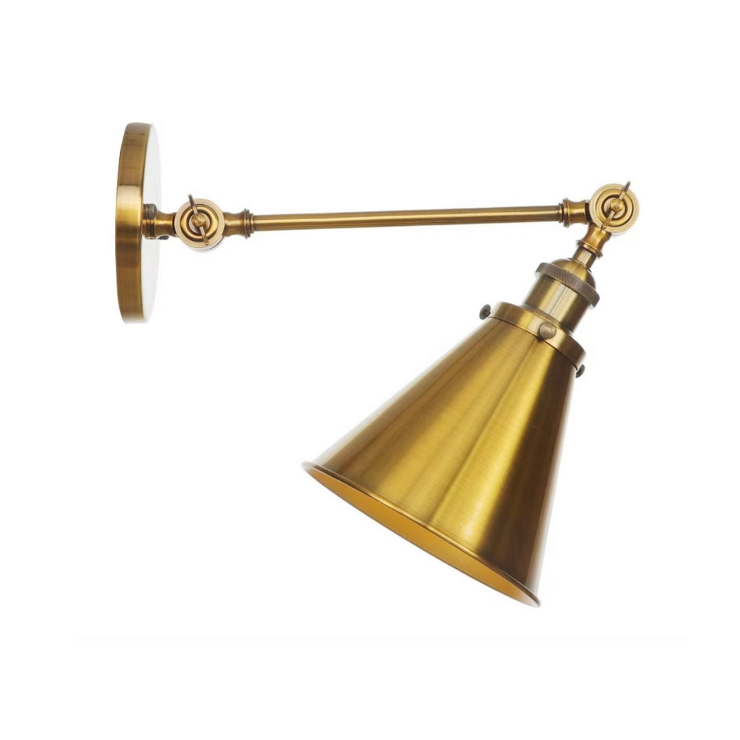 stylish swing arm wall light for bedroom, perfect for reading or bedside accent lighting