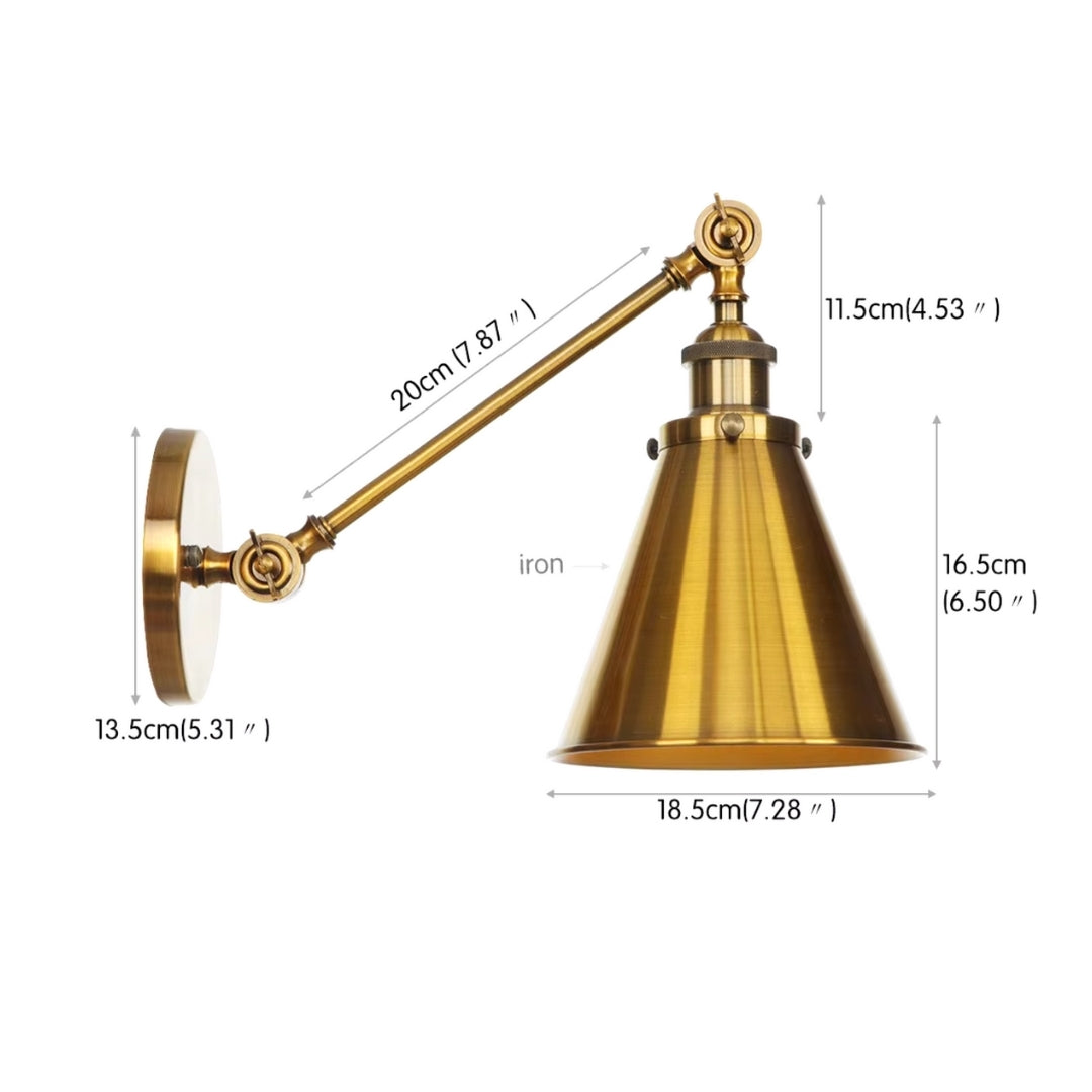 modern swing arm wall light for dining room, offering flexible and stylish accent lighting