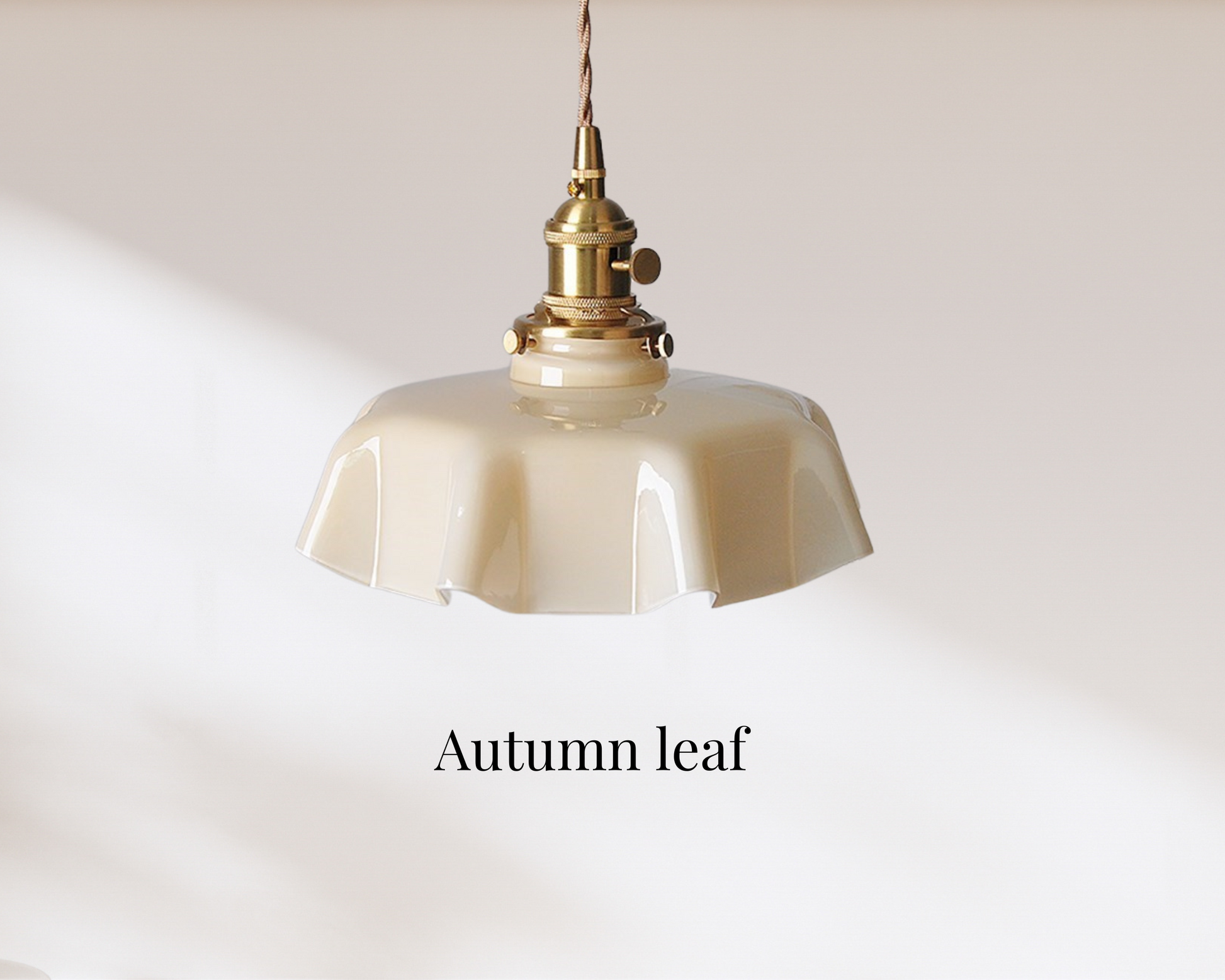 cream light fixture