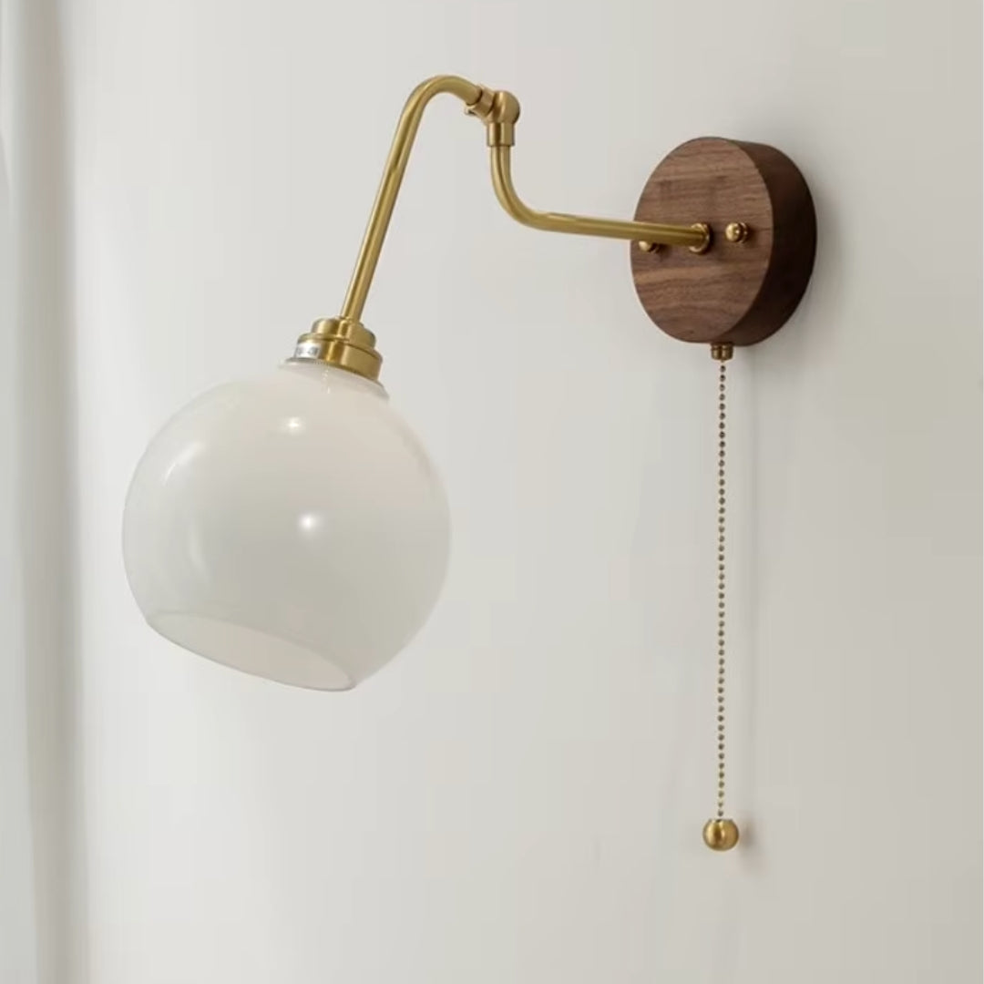 adjustable swing arm wall sconce, perfect for living room lighting with flexible positioning