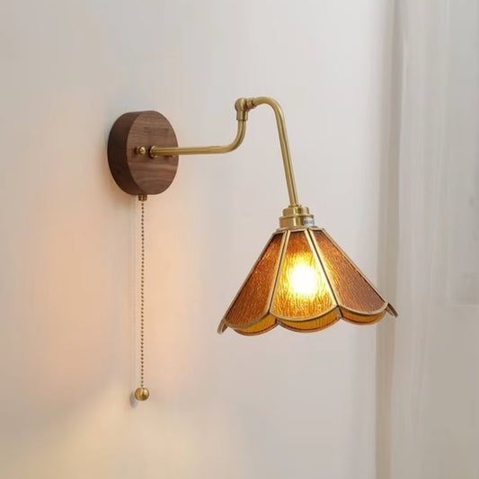 adjustable swing arm wall sconce for reading light in the bedroom or offic