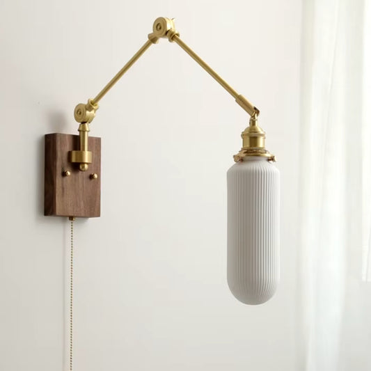 adjustable swing arm wall sconce for relaxed living room lighting, perfect for reading or accent lighting