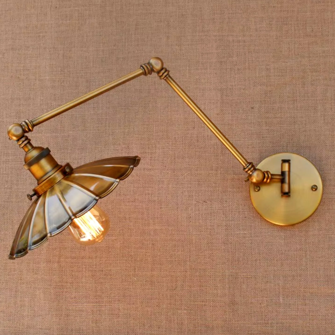 classic swing arm wall sconce for bedroom, ideal for traditional-style lighting with a modern twist