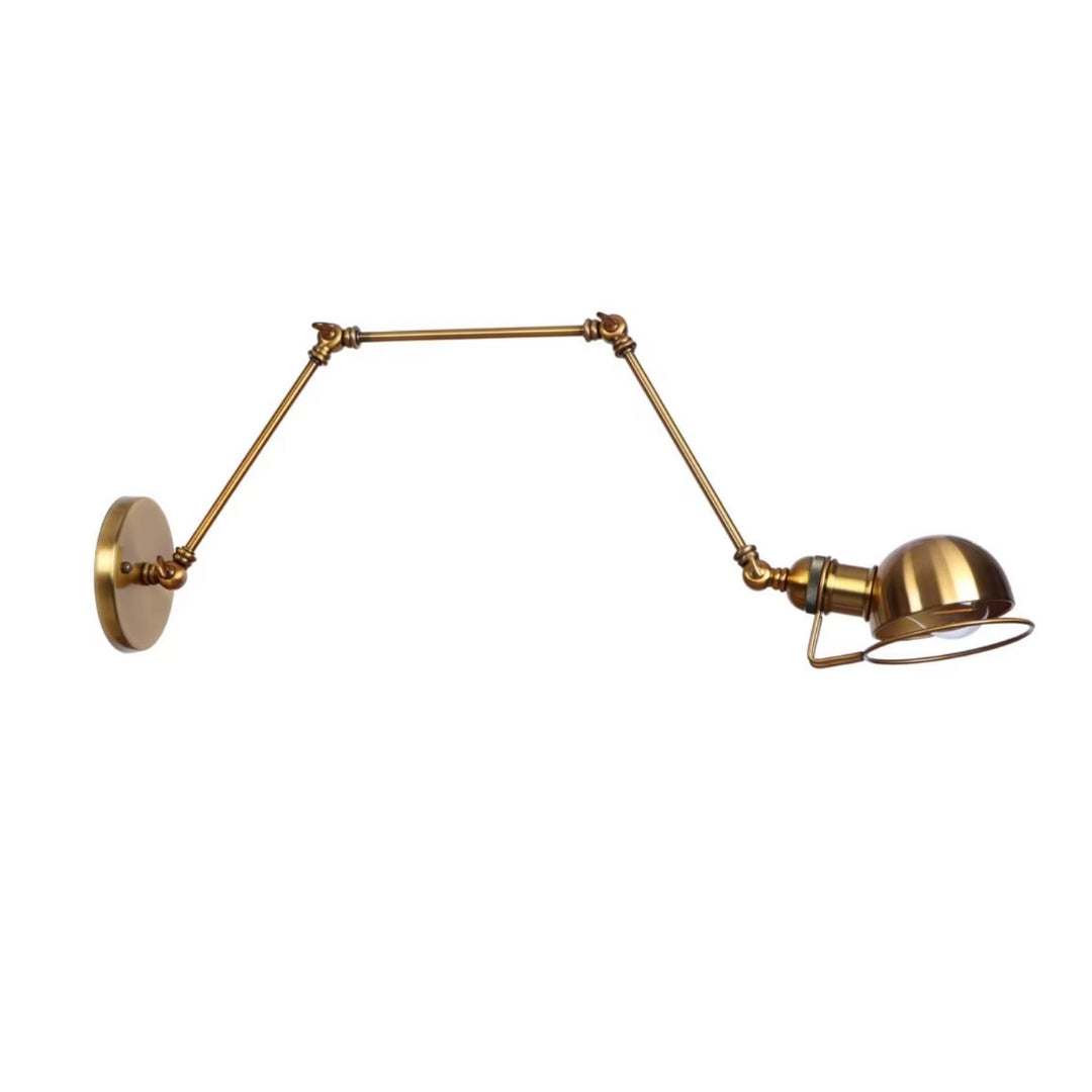 industrial style swing arm wall sconce for office lighting, perfect for creating a trendy and functional workspace