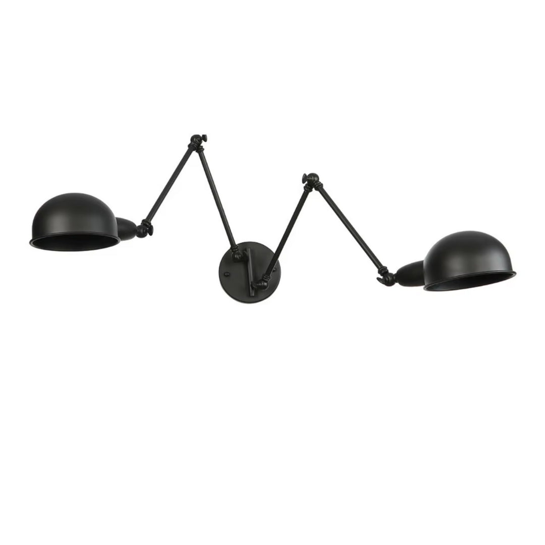 luxury black swing arm wall light, ideal for adding elegance to dining room decor