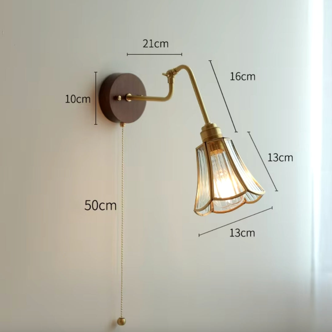 Swing arm sconce with a warm LED bulb, providing soft, ambient lighting ideal for creating a relaxing atmosphere in any room.