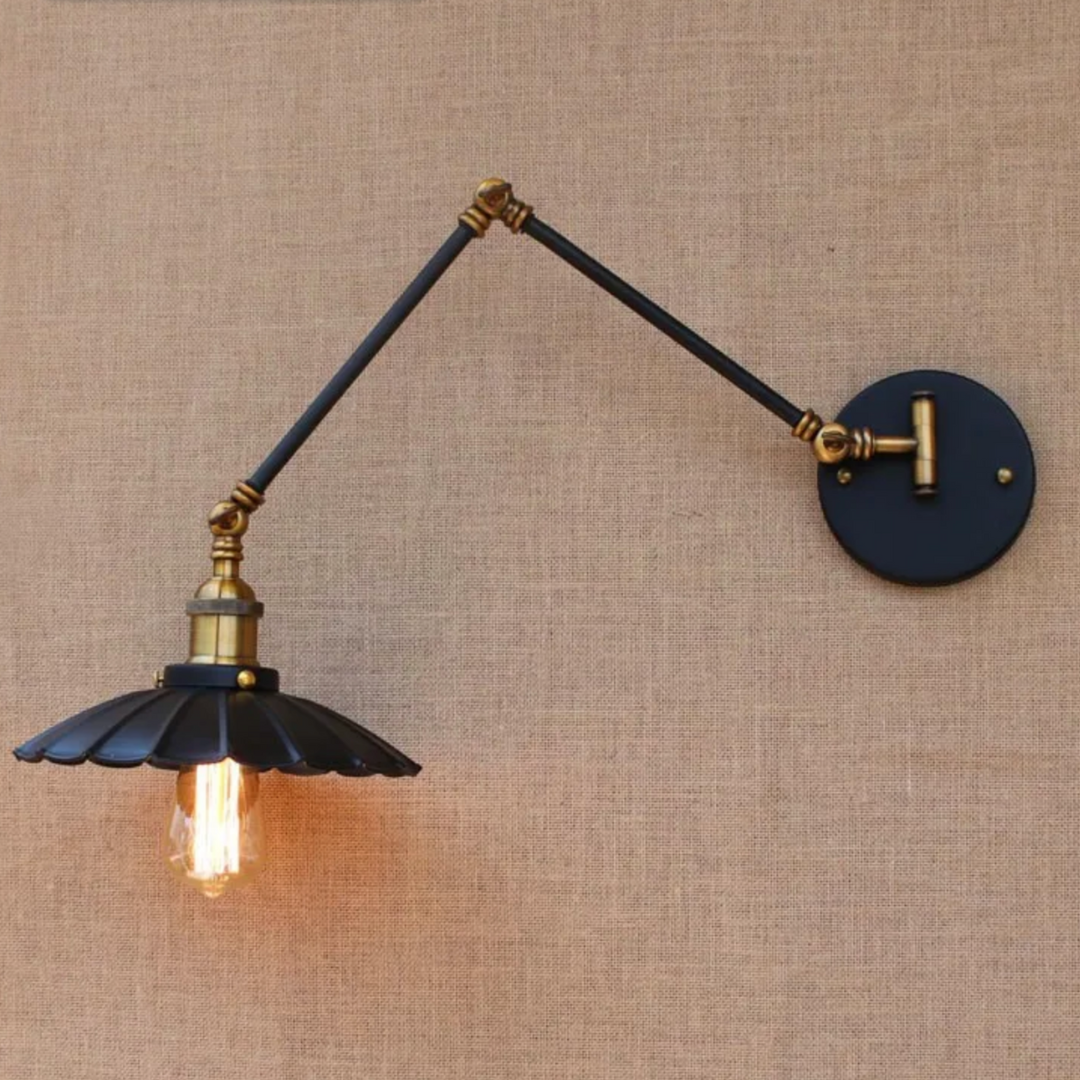 swing arm wall sconce for dining room, providing ambient lighting and flexible illumination options