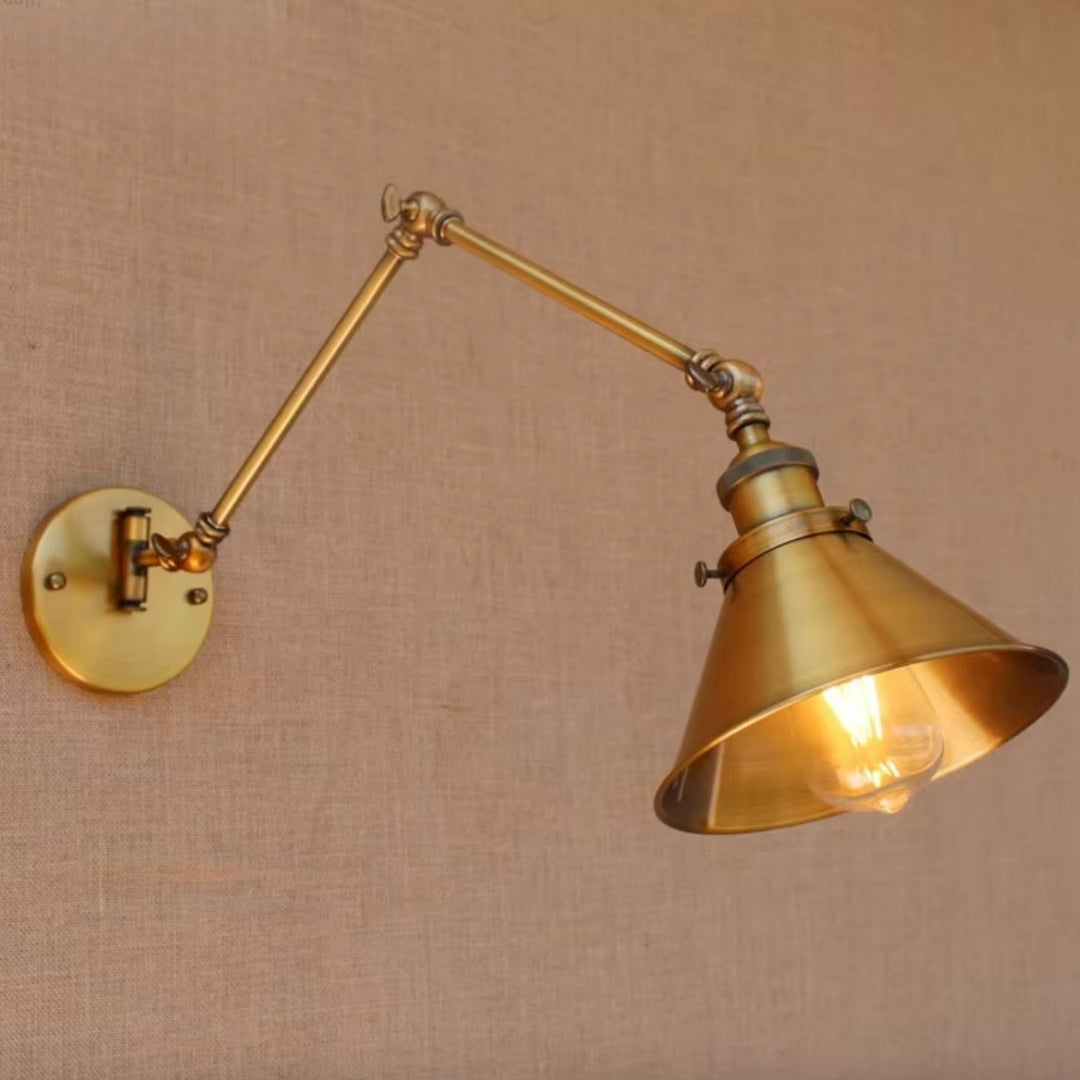 elegant swing arm wall sconce for entryway lighting, perfect for accentuating hallways